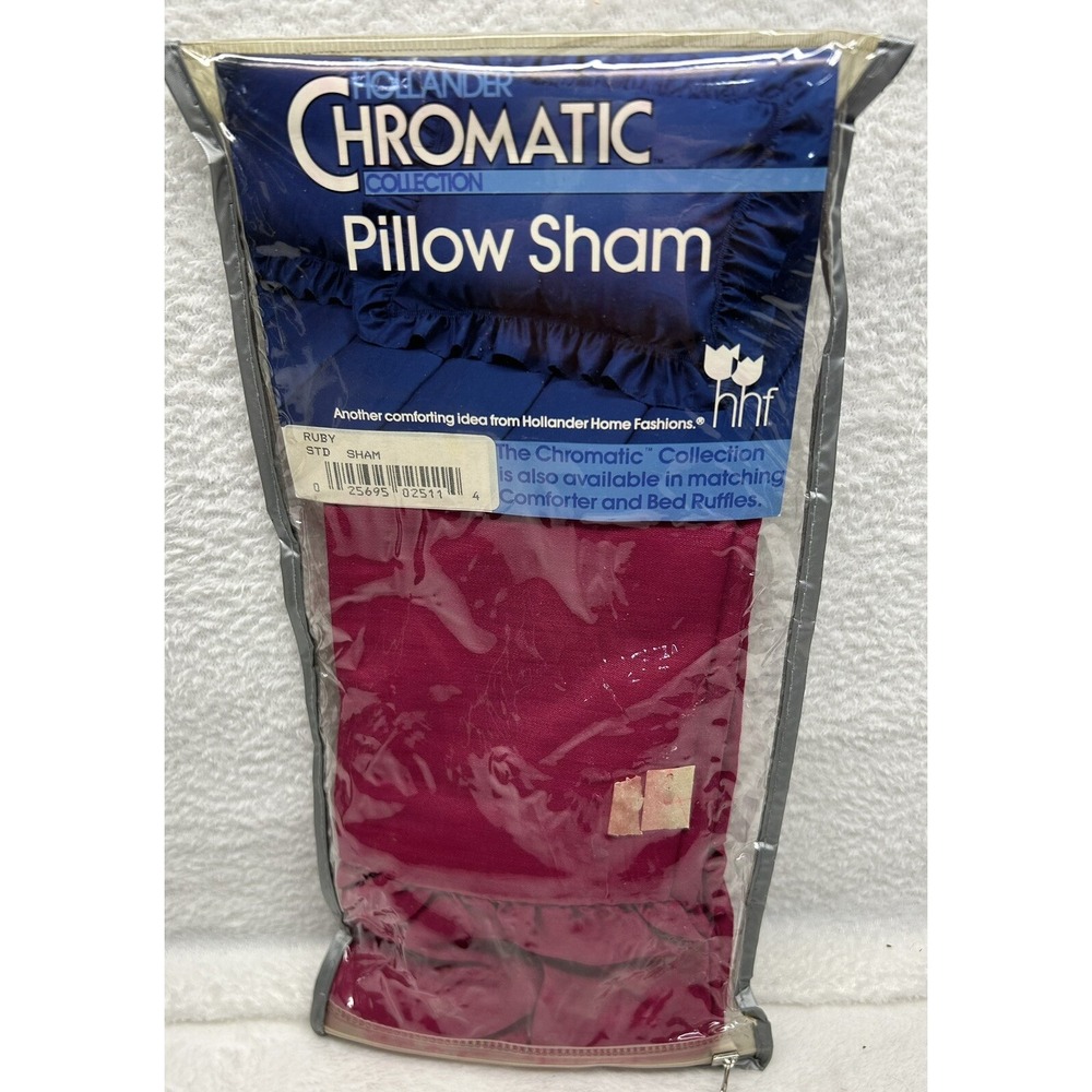 Vintage Hollander Chromatic Ruby Pink Standard Pillow SHAM NEW‎
